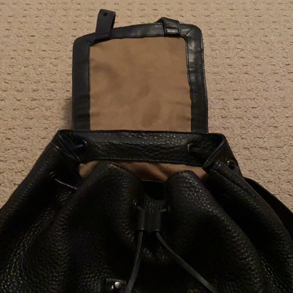 Genuine leather black Mackage backpack/ bag. - Picture 5 of 10